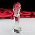 Trofeo de cristal transparente exquisito para el regalo de negocios